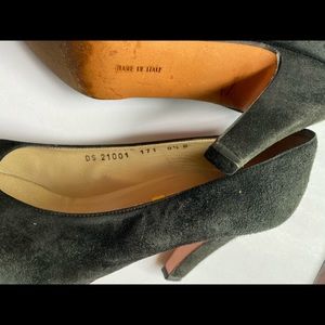 Black Suede Salvatore Ferragamo Heels